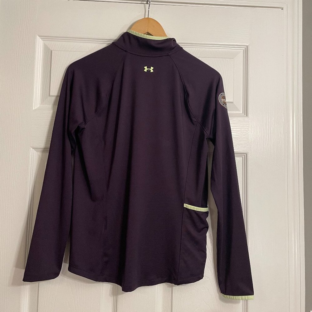 Under Armour PGA Golf Women's Purple Neon Yellow Dri-Fit Pullover Small - Picture 6 of 8